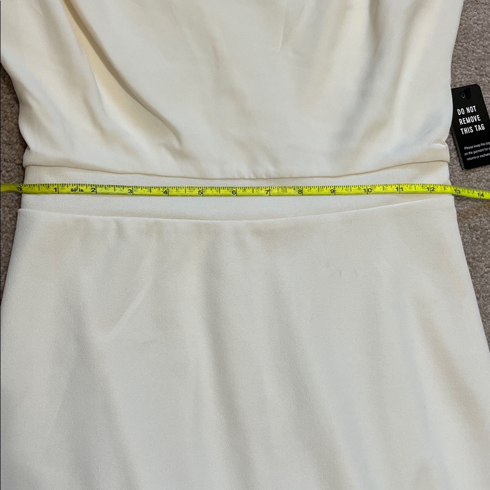 Express NWT Ivory High Mock Neck Modest Sheath Dress Size XS - Picture 11 of 12